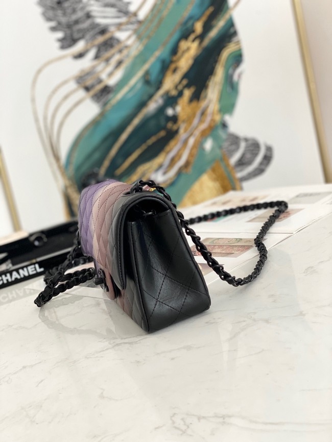 Chanel Flap Mirage Lambskin Shoulder Bag AS1116 black