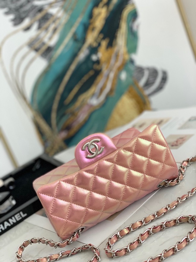 Chanel Flap Mirage Lambskin Shoulder Bag AS1116 pink