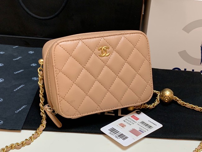 Chanel Lambskin camera bag AS2463 apricot