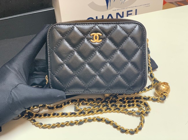 Chanel Lambskin camera bag AS2463 black