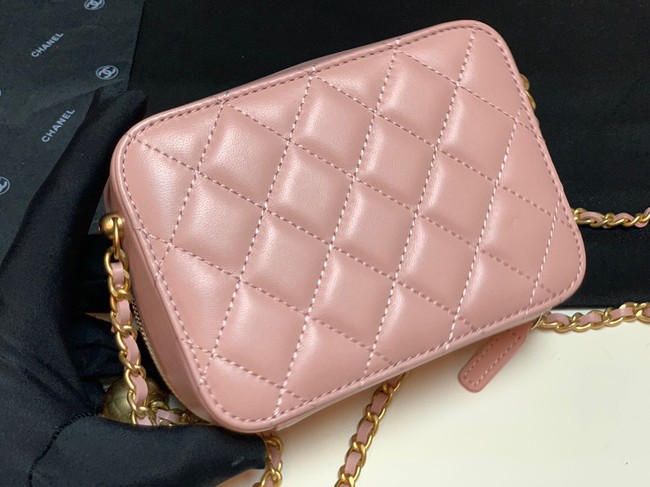 Chanel Lambskin camera bag AS2463 pink