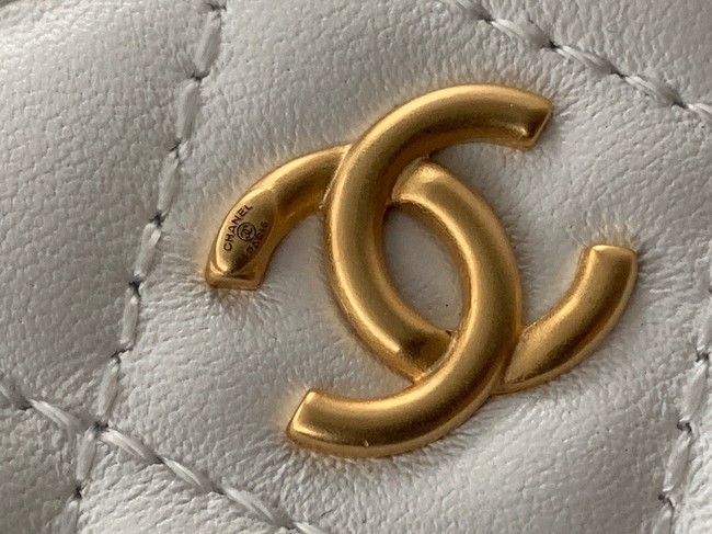 Chanel Lambskin camera bag AS2463 white