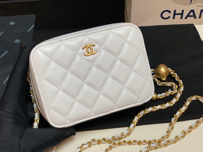 Chanel Lambskin camera bag AS2463 white
