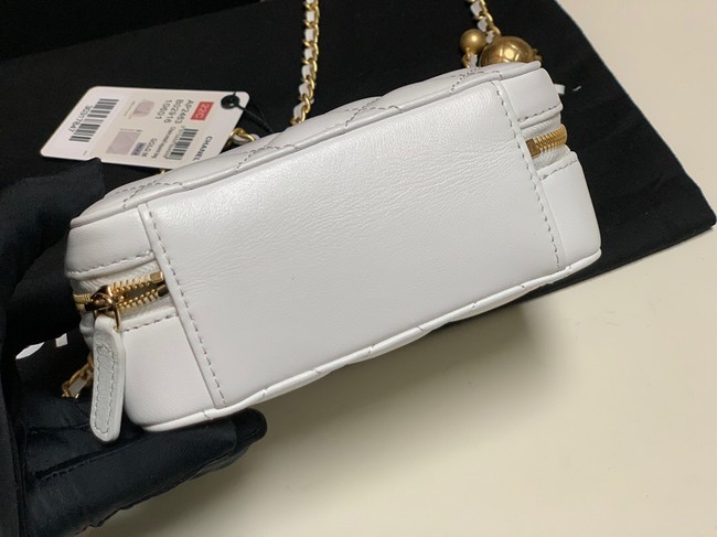 Chanel Lambskin camera bag AS2463 white