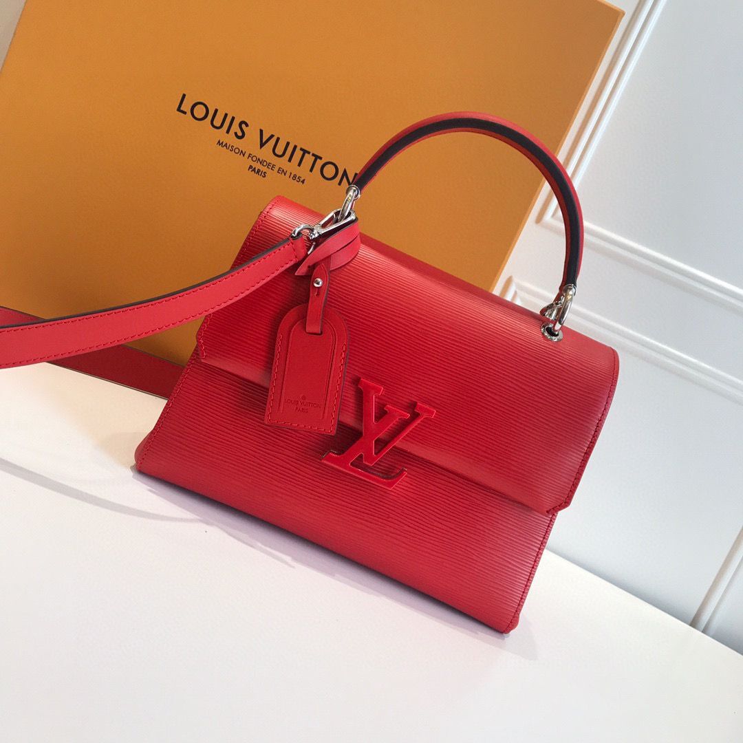 Louis Vuitton Original Epi Leather Grenelle Small Tote Bag M53694 Red