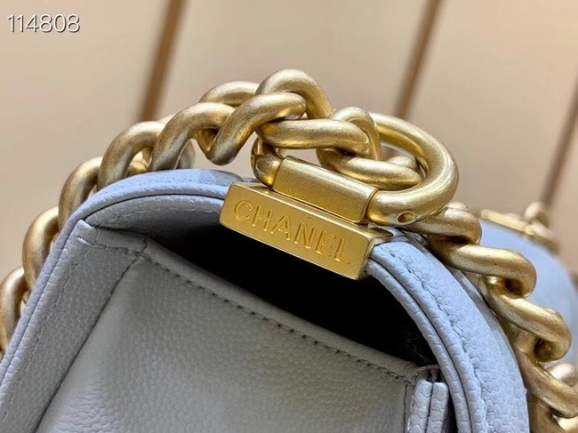 Boy chanel handbag A67086 light gray