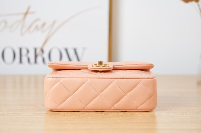 Chanel Flap Lambskin small Shoulder Bag AS3114 pink