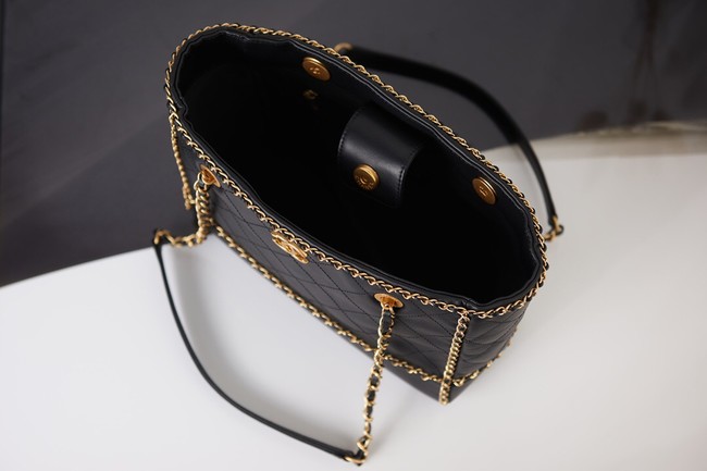 Chanel Sheepskin Shoulder Bags AS2761 black