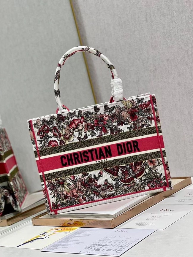 SMALL DIOR BOOK TOTE Embroidery C1212S-2