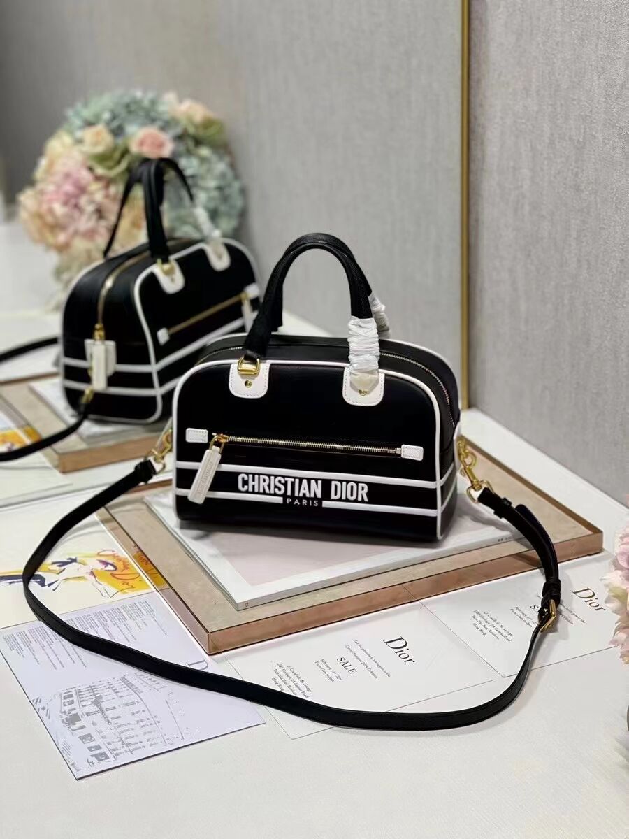 DIOR medium leather tote Bag C9200 black