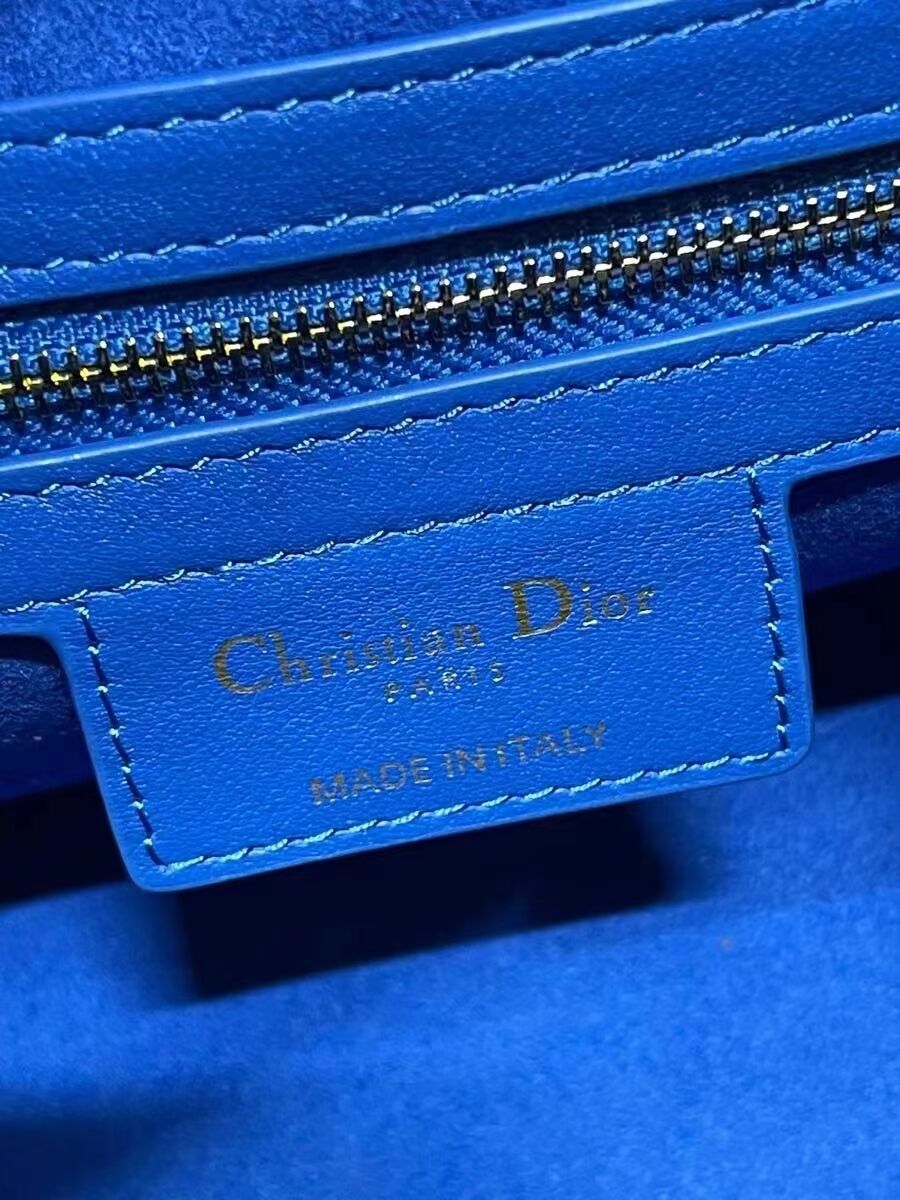 DIOR medium leather tote Bag C9200 blue