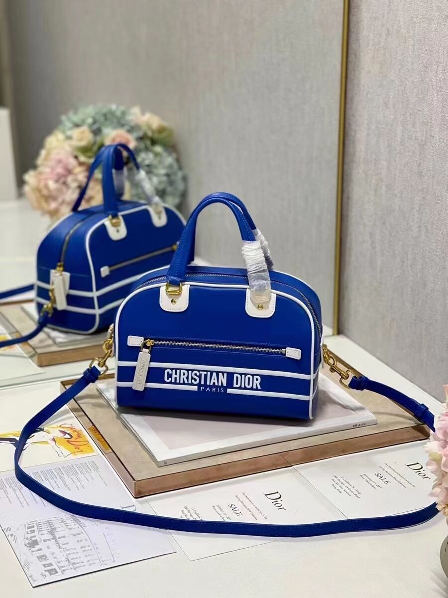 DIOR medium leather tote Bag C9200 blue