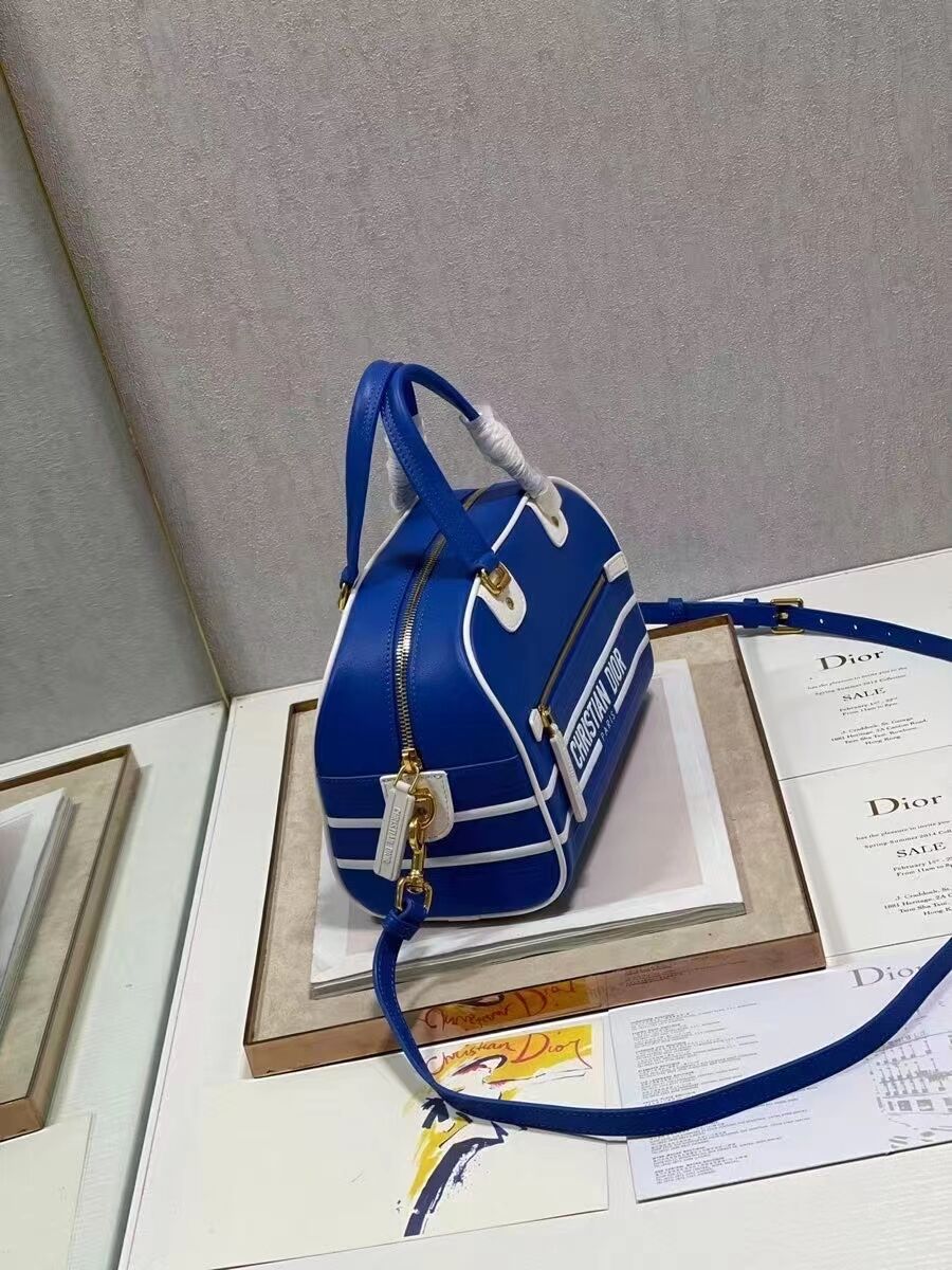 DIOR medium leather tote Bag C9200 blue