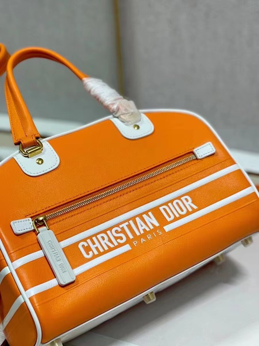 DIOR medium leather tote Bag C9200 orange