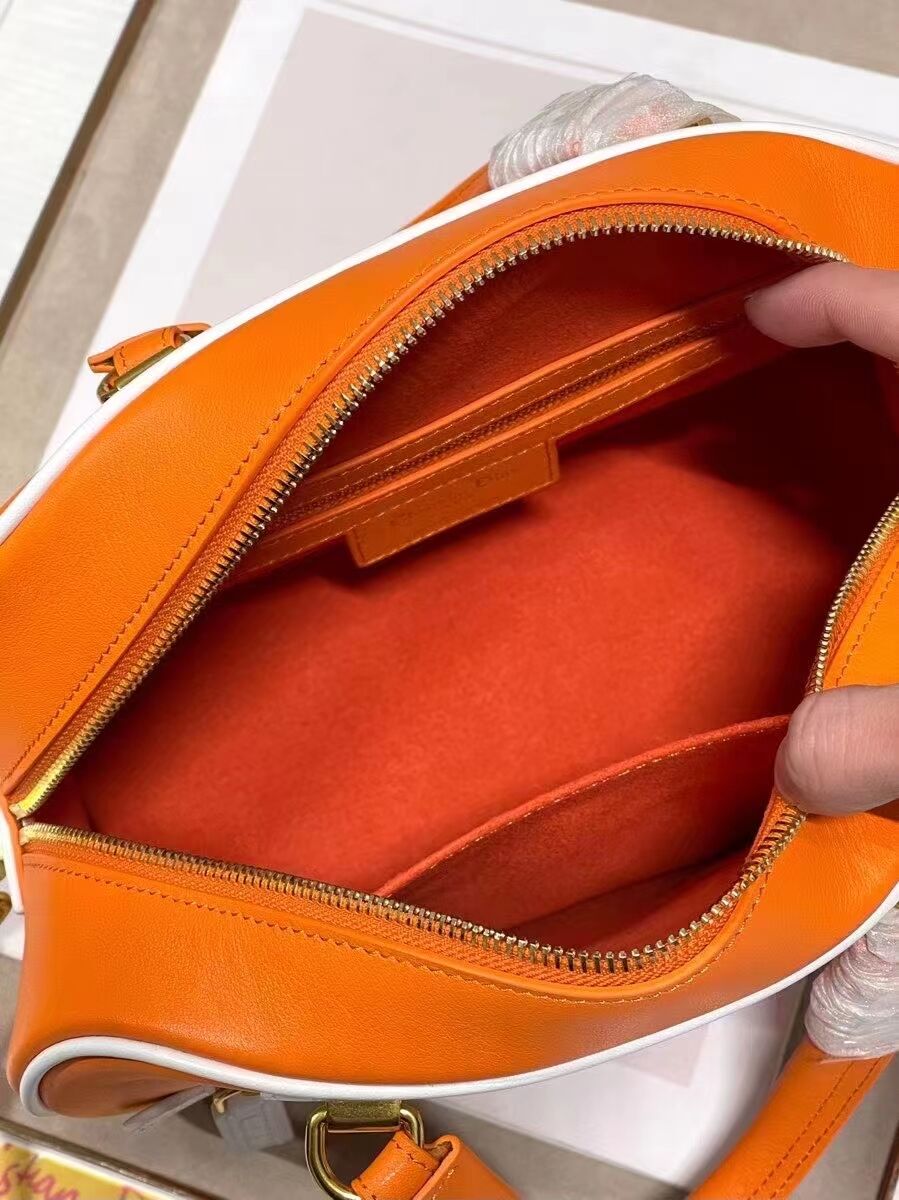 DIOR medium leather tote Bag C9200 orange