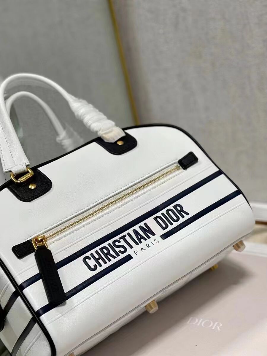 DIOR medium leather tote Bag C9200 white