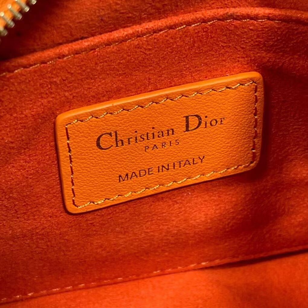 DIOR small leather tote Bag C9201 orange