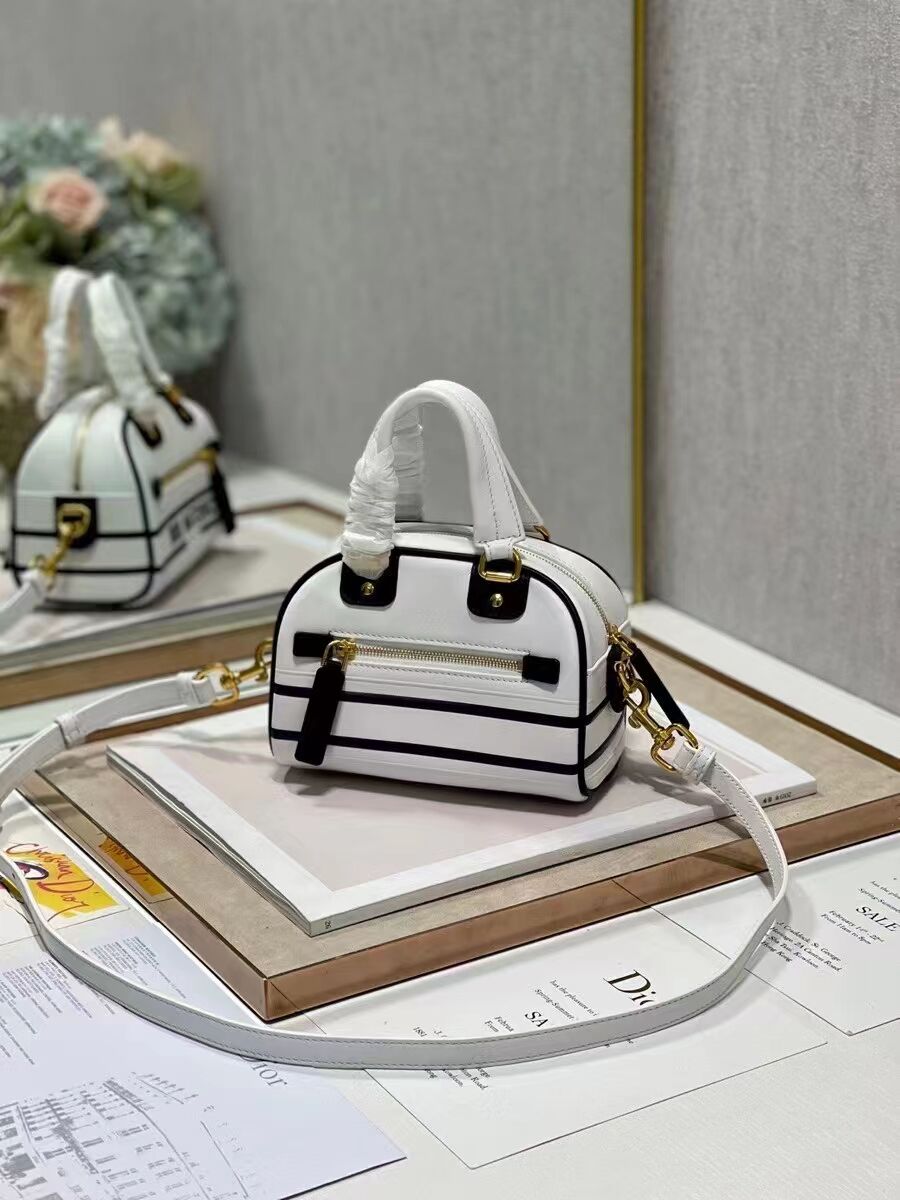 DIOR small leather tote Bag C9201 white