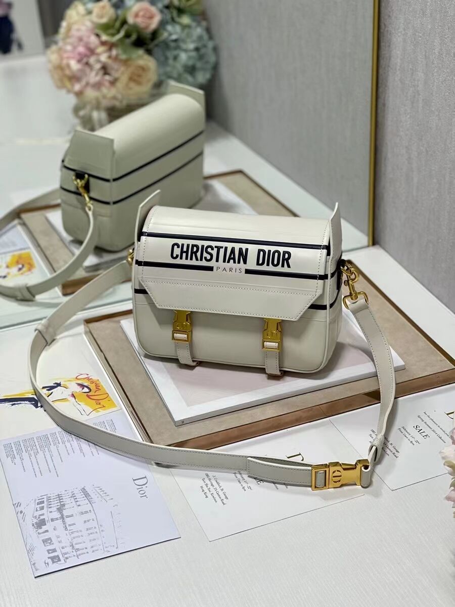DIORCAMP BAG Dior Multicolor Tie & Dior Calfskin M1291 cream