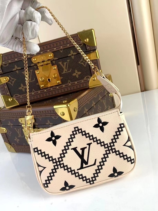 Louis Vuitton MINI POCHETTE ACCESSOIRES M81140 white