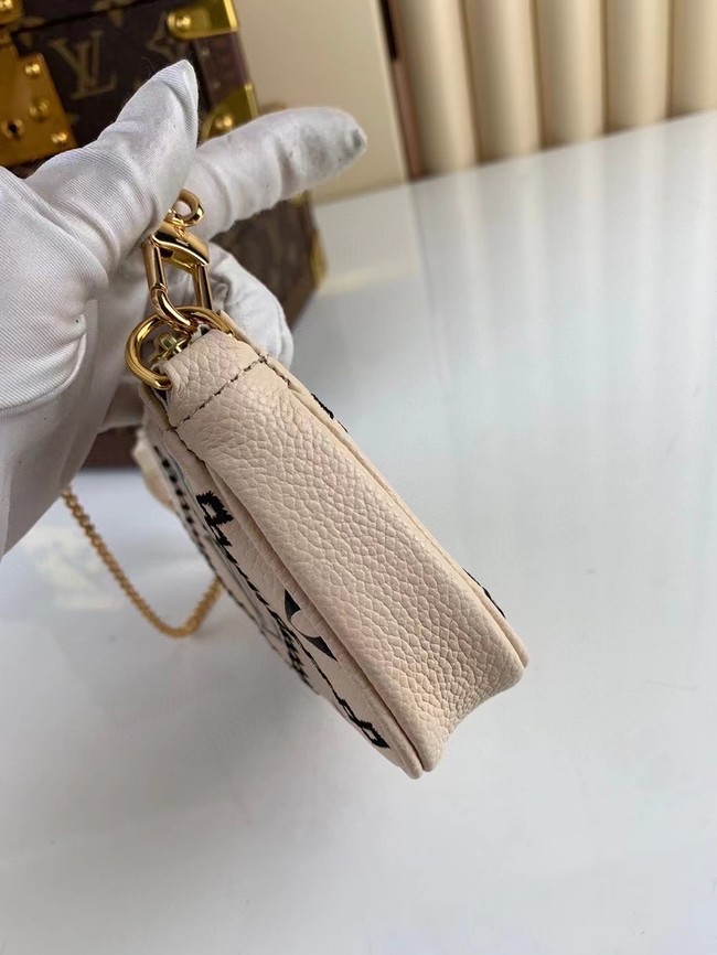 Louis Vuitton MINI POCHETTE ACCESSOIRES M81140 white