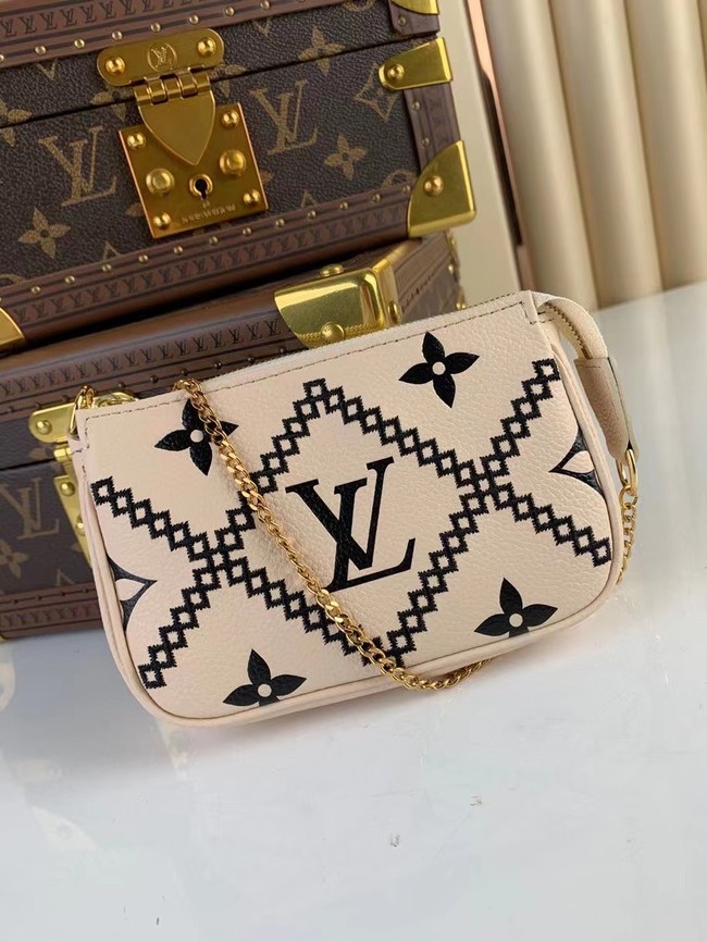 Louis Vuitton MINI POCHETTE ACCESSOIRES M81140 white