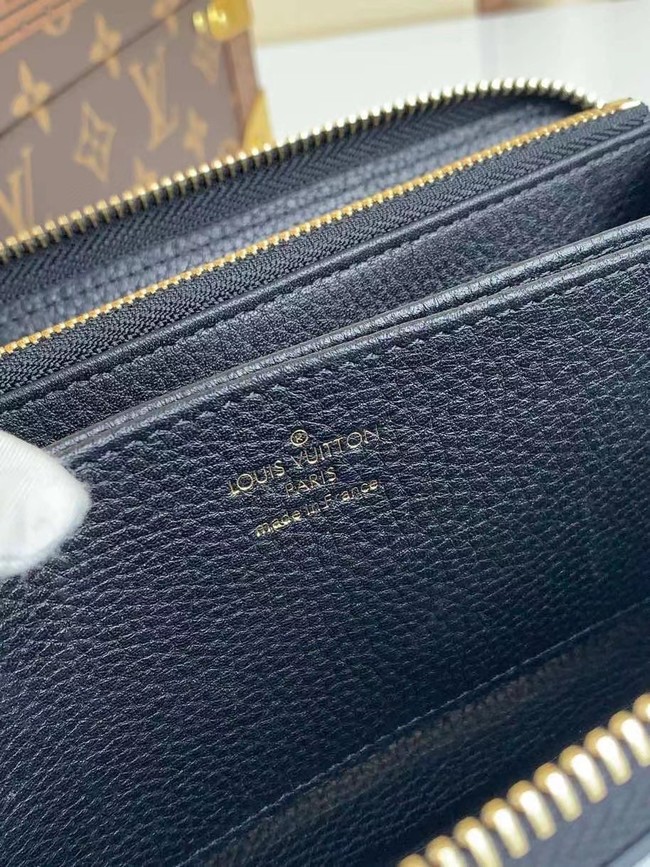Louis Vuitton ZIPPY leather WALLET M81141 black