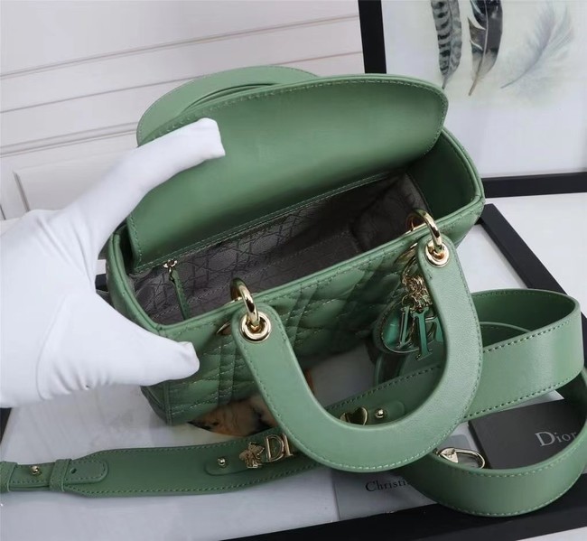 MINI LADY DIOR BAG Lambskin M0566OE green