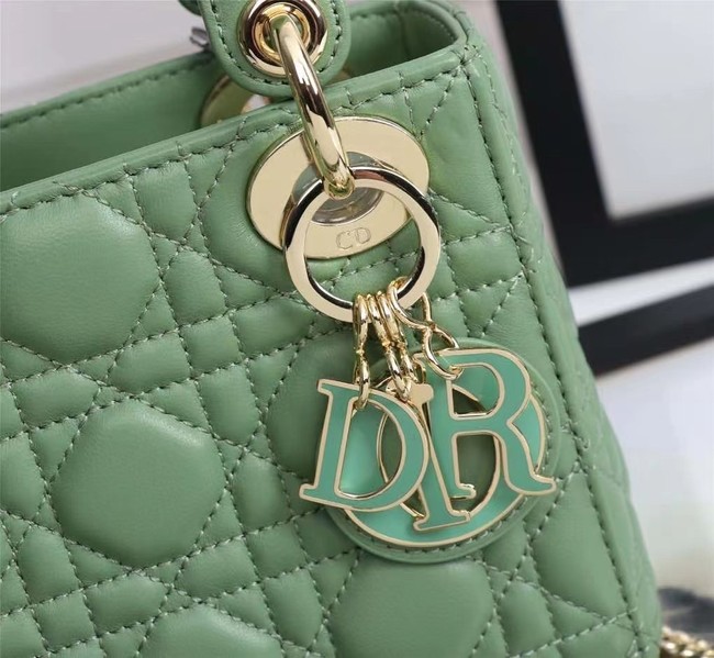 MINI LADY DIOR BAG Lambskin M0566OE green