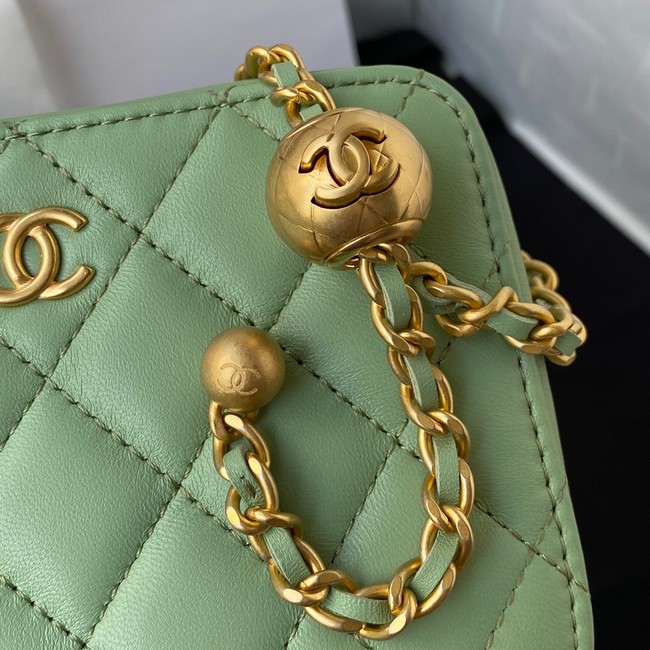 Chanel Lambskin camera bag AS2463 green