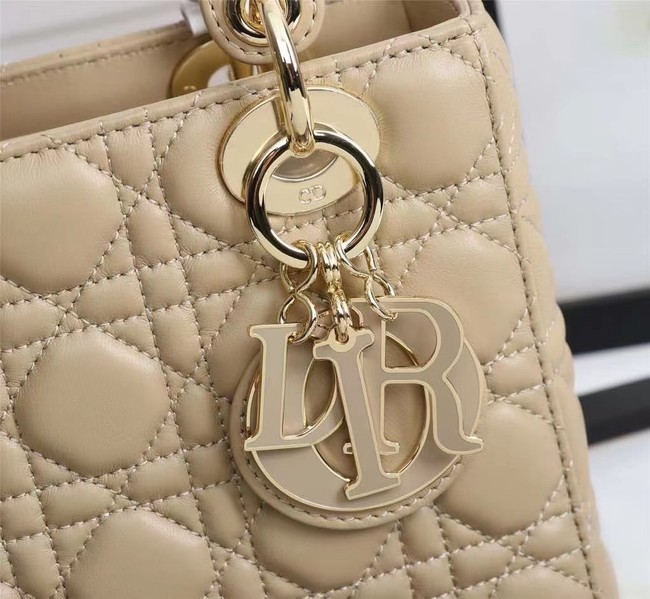 LADY DIOR MY ABCDIOR BAG Cannage Lambskin M0538O apricot