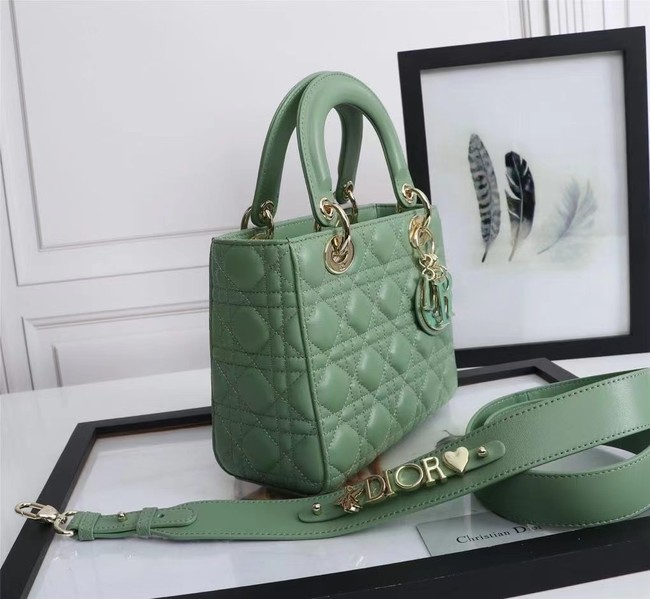 LADY DIOR MY ABCDIOR BAG Cannage Lambskin M0538O green