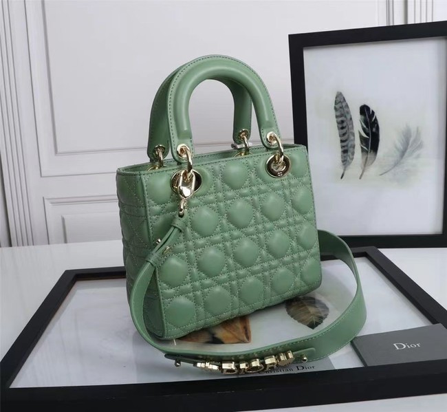 LADY DIOR MY ABCDIOR BAG Cannage Lambskin M0538O green