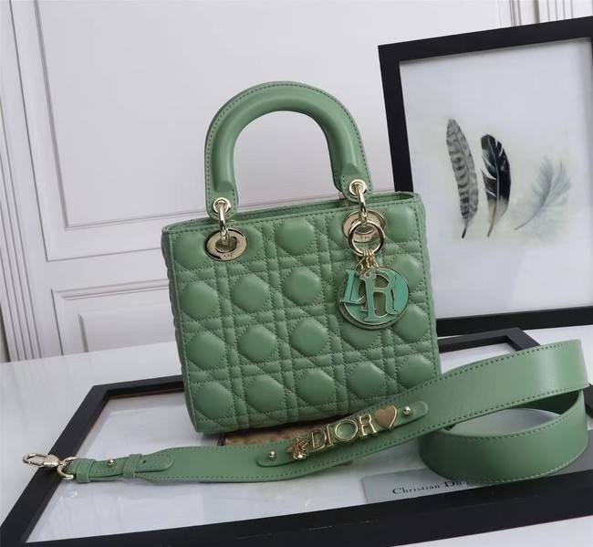 LADY DIOR MY ABCDIOR BAG Cannage Lambskin M0538O green