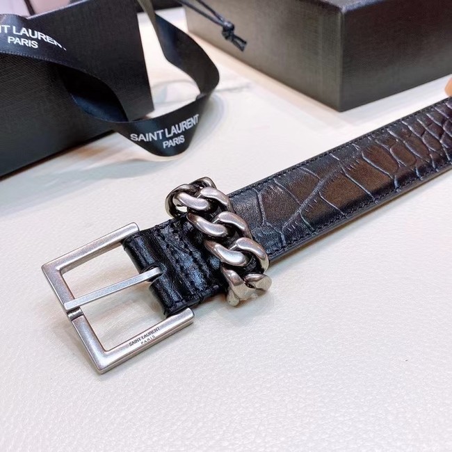 YSL Leather 30MM BELT 0236