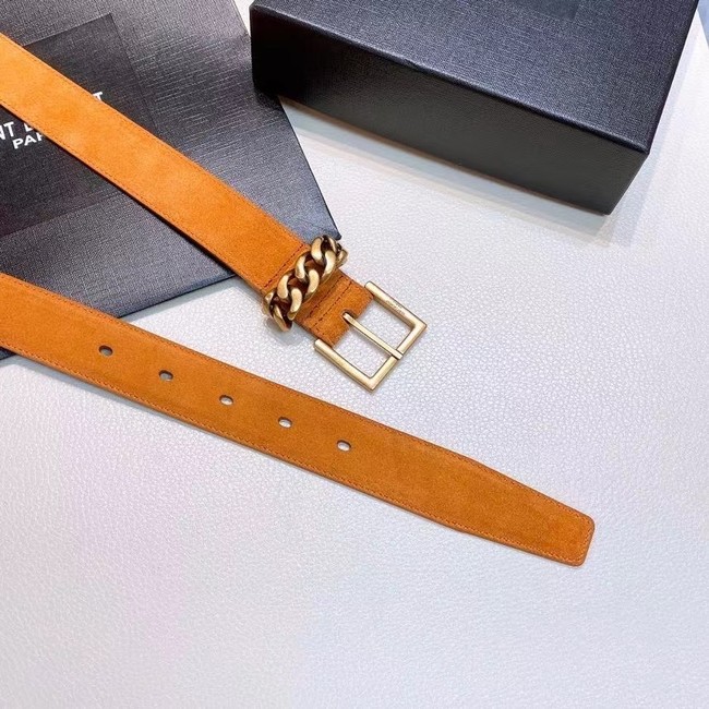 YSL Leather 30MM BELT 0237