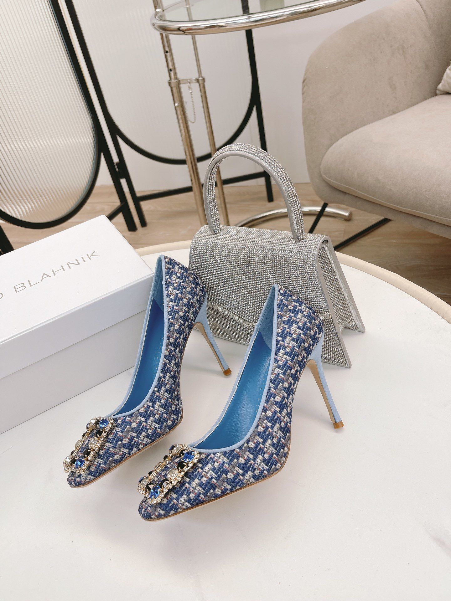 Manolo Blahnik shoes MBX00009 Heel 9.5CM