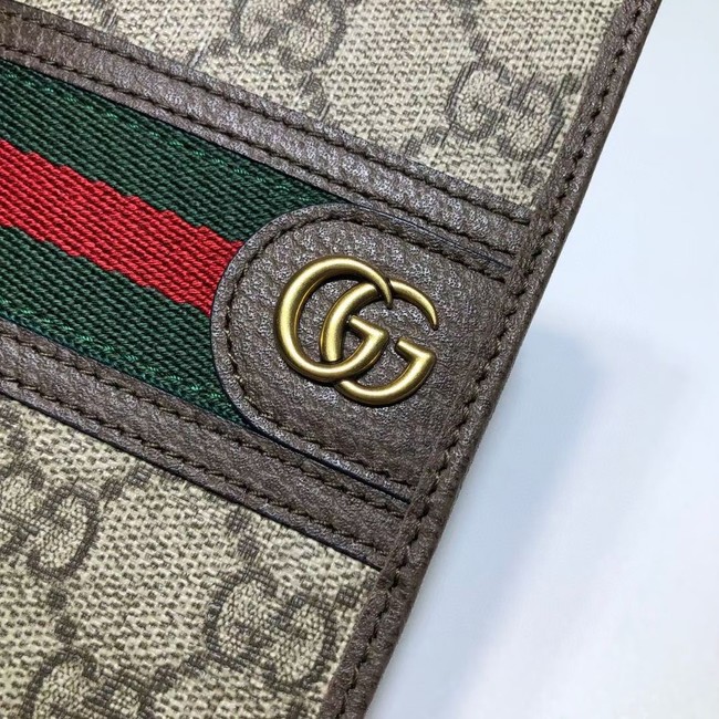 Gucci Ophidia GG card case 597617 brown