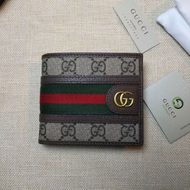 Gucci Ophidia GG wallet 597606 brown