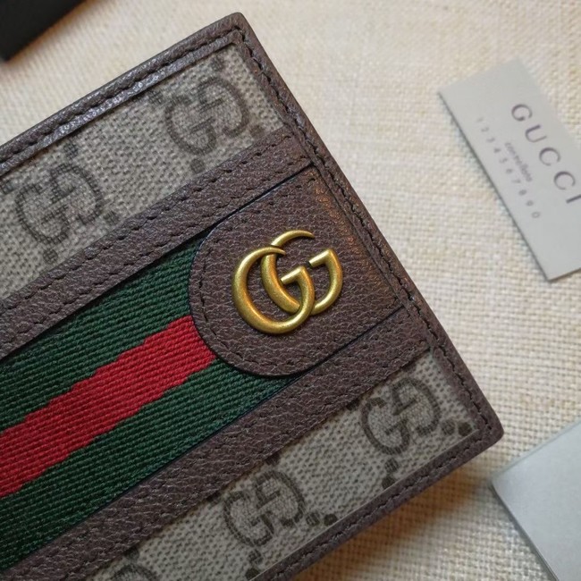 Gucci Ophidia GG wallet 597606 brown