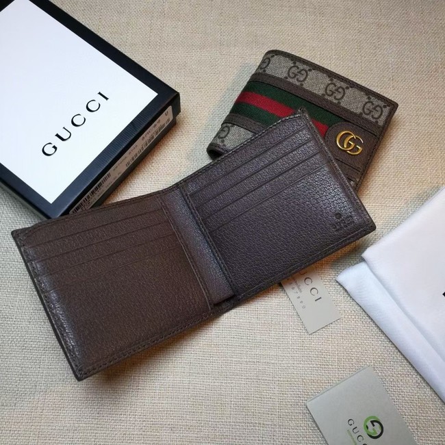 Gucci Ophidia GG wallet 597606 brown