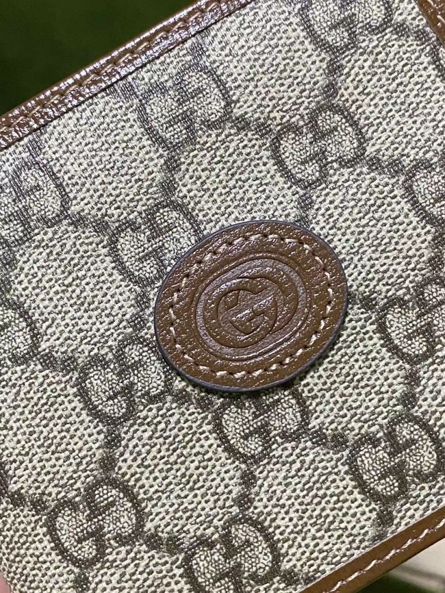 Gucci Wallet with Interlocking G 671652 brown