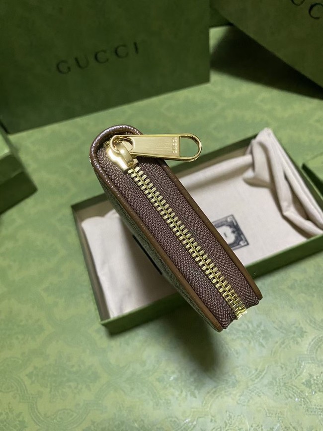 Gucci Zip around wallet with Interlocking G 673003 brown