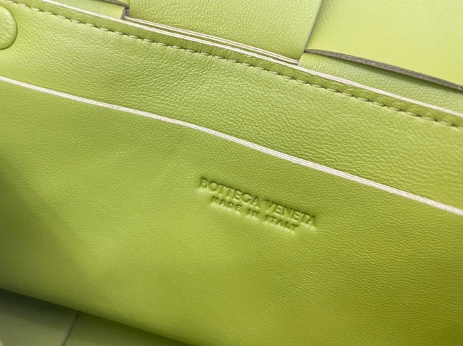 Bottega Veneta CASSETTE Mini intreccio leather belt bag 651053 Lemon