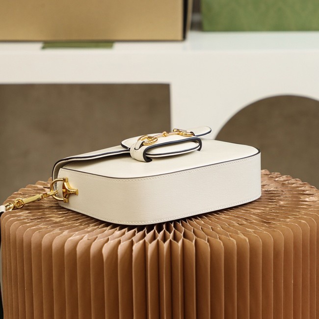 Gucci Horsebit 1955 mini bag 658574 White