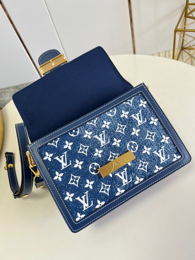 Louis Vuitton denim POCHETTE VOYAGE M59631 blue