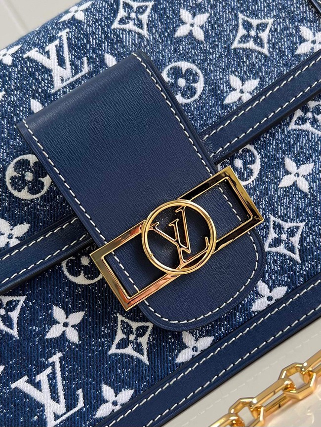 Louis Vuitton denim POCHETTE VOYAGE M59631 blue