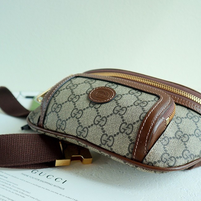 Gucci Belt bag with Interlocking G 682933 Brown