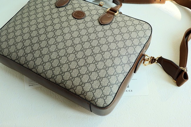 Gucci Business case with Interlocking G 674140 Brown