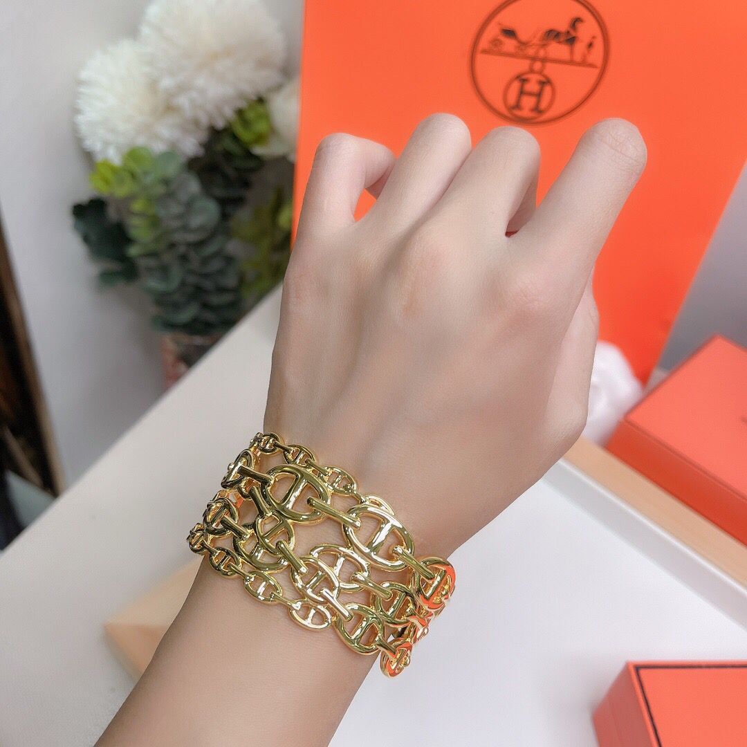 Hermes Bracelet HB5570 Gold